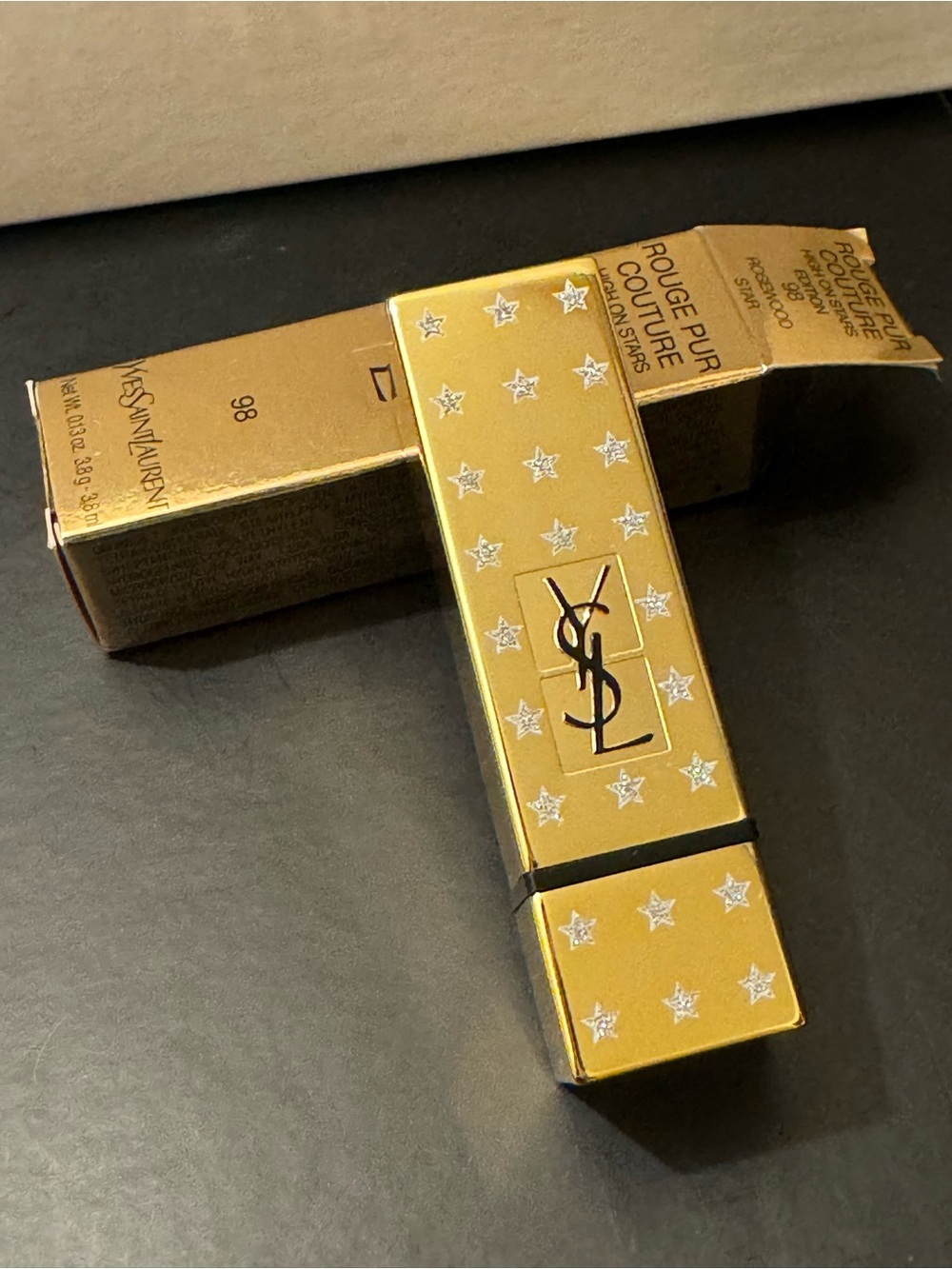 BNIB YSL Rouge Pur Couture 2019 High On Stars 98 Rosewood Star - Collector - Picture 6 of 15